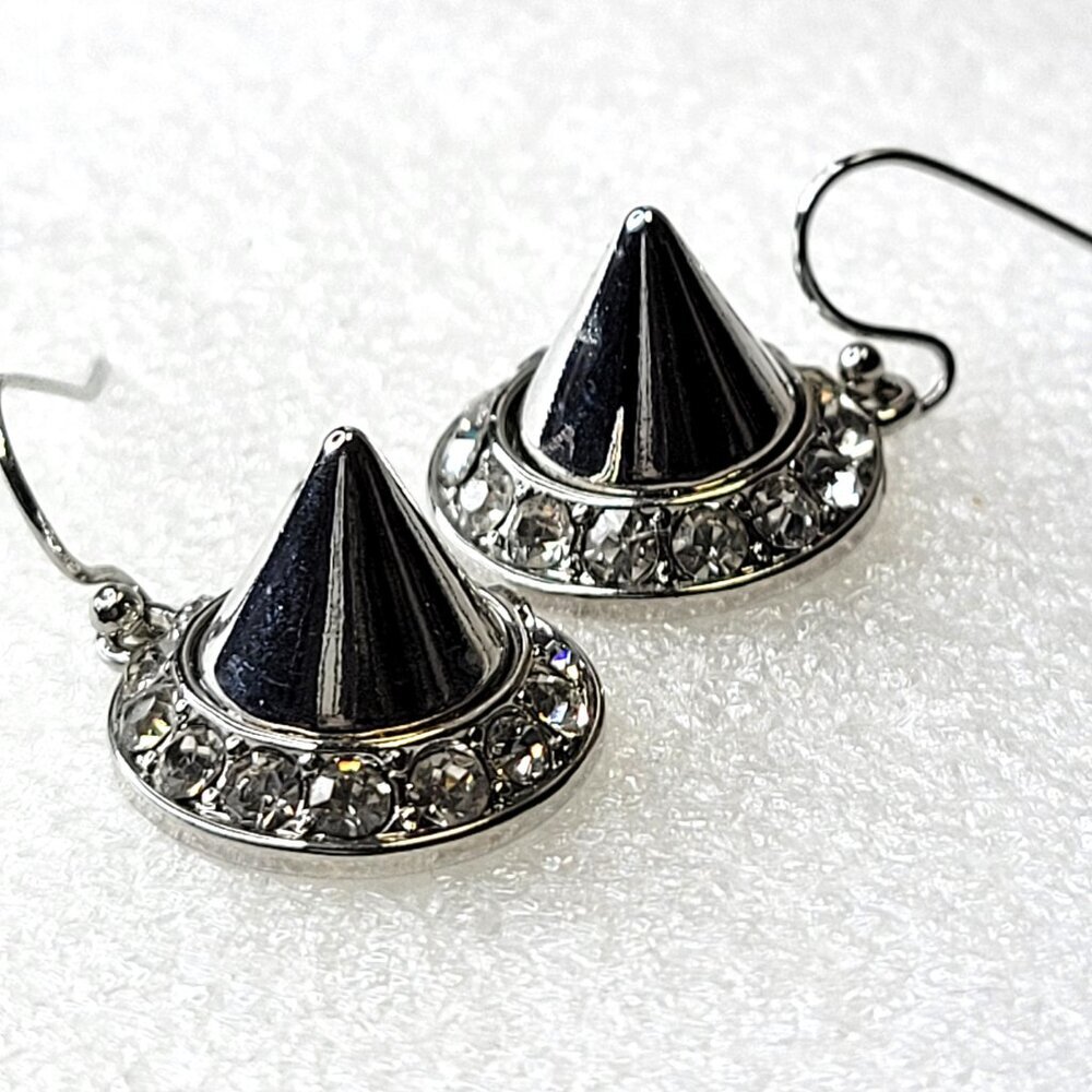 Silver Cone Earrings